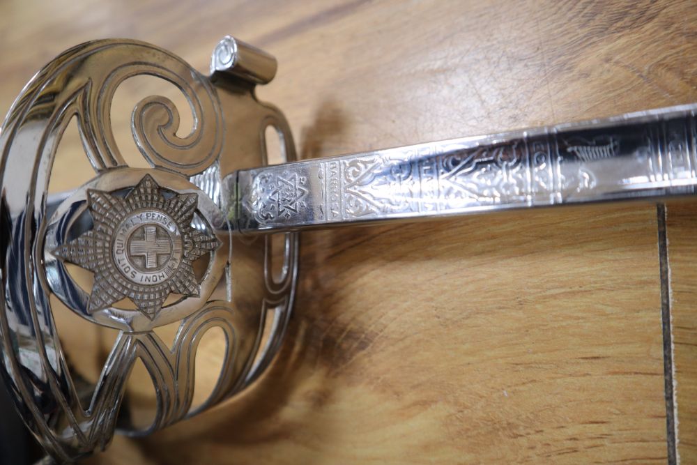 A Coldstream Guards Levy sword GVR